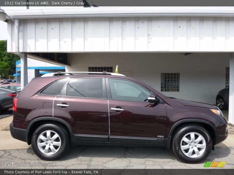 Dark Cherry / Gray 2012 Kia Sorento LX AWD