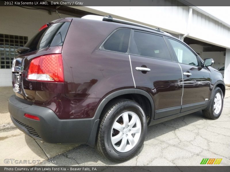 Dark Cherry / Gray 2012 Kia Sorento LX AWD