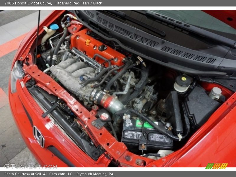Habanero Red Pearl / Black 2006 Honda Civic Si Coupe