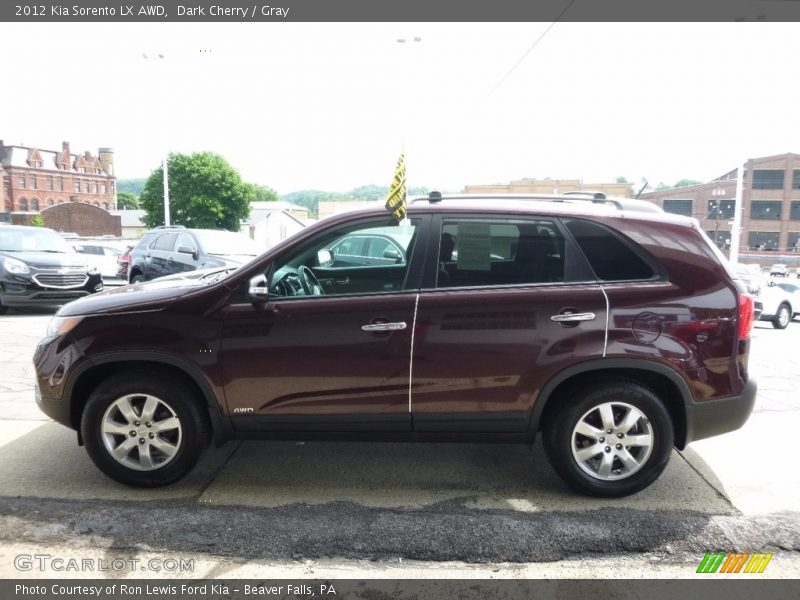 Dark Cherry / Gray 2012 Kia Sorento LX AWD