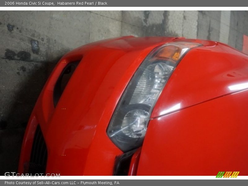 Habanero Red Pearl / Black 2006 Honda Civic Si Coupe