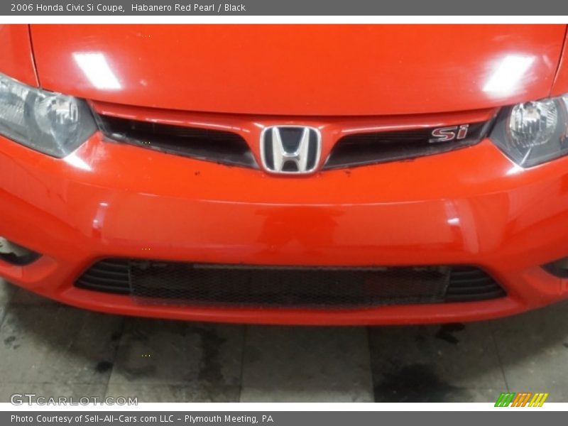 Habanero Red Pearl / Black 2006 Honda Civic Si Coupe