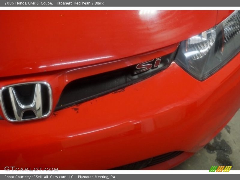 Habanero Red Pearl / Black 2006 Honda Civic Si Coupe
