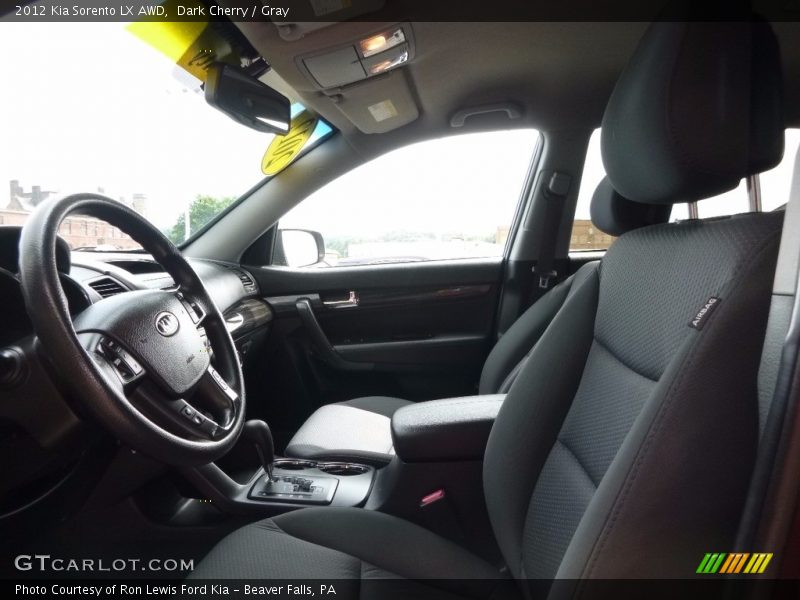 Dark Cherry / Gray 2012 Kia Sorento LX AWD