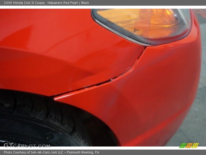 Habanero Red Pearl / Black 2006 Honda Civic Si Coupe