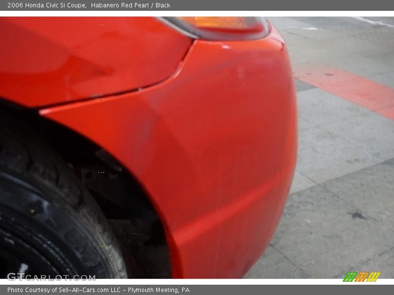 Habanero Red Pearl / Black 2006 Honda Civic Si Coupe