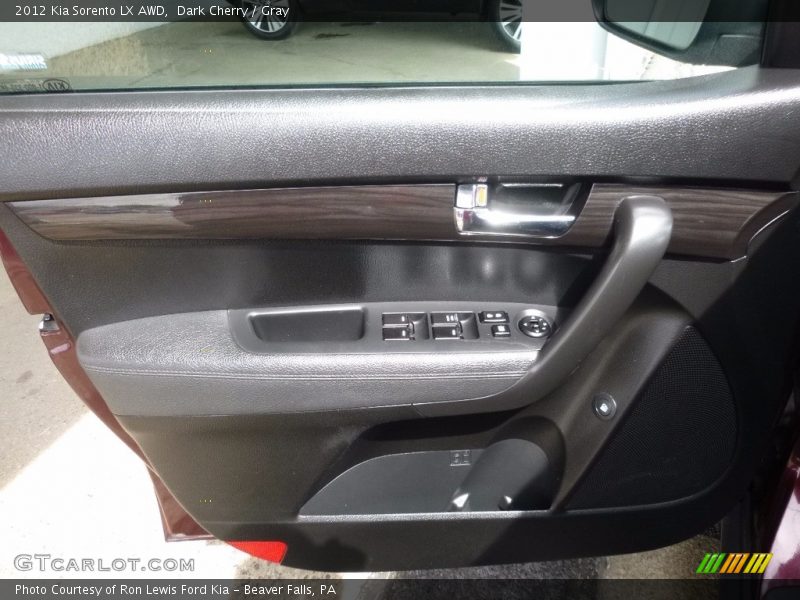 Dark Cherry / Gray 2012 Kia Sorento LX AWD