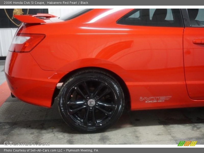 Habanero Red Pearl / Black 2006 Honda Civic Si Coupe