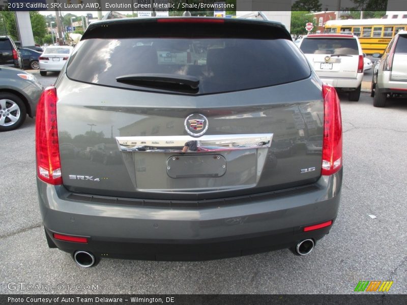 Evolution Green Metallic / Shale/Brownstone 2013 Cadillac SRX Luxury AWD