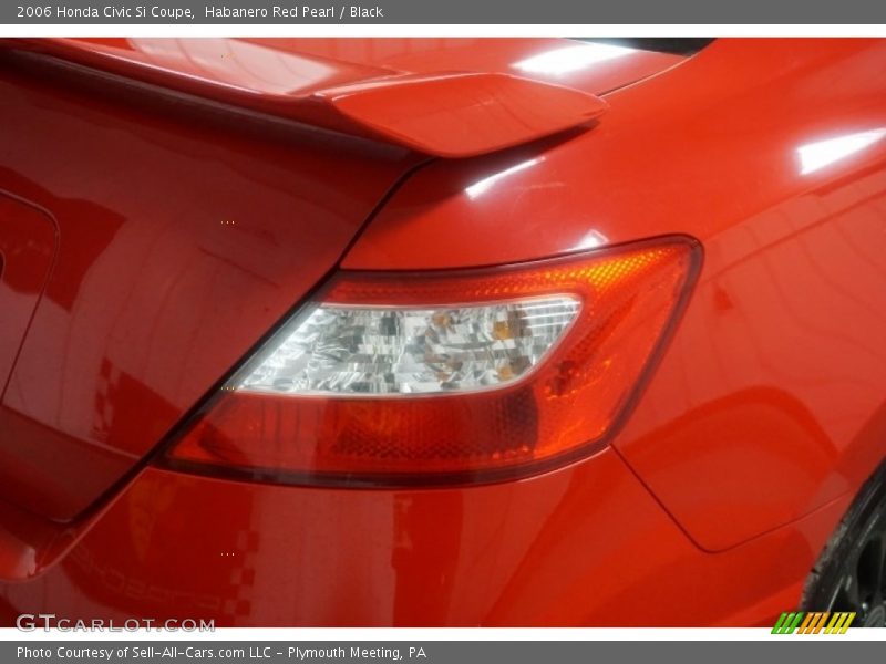 Habanero Red Pearl / Black 2006 Honda Civic Si Coupe