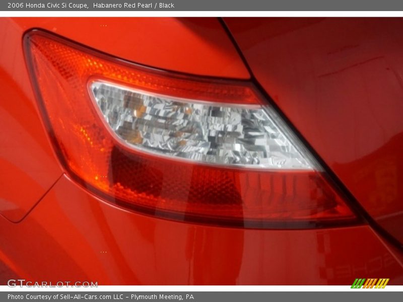 Habanero Red Pearl / Black 2006 Honda Civic Si Coupe