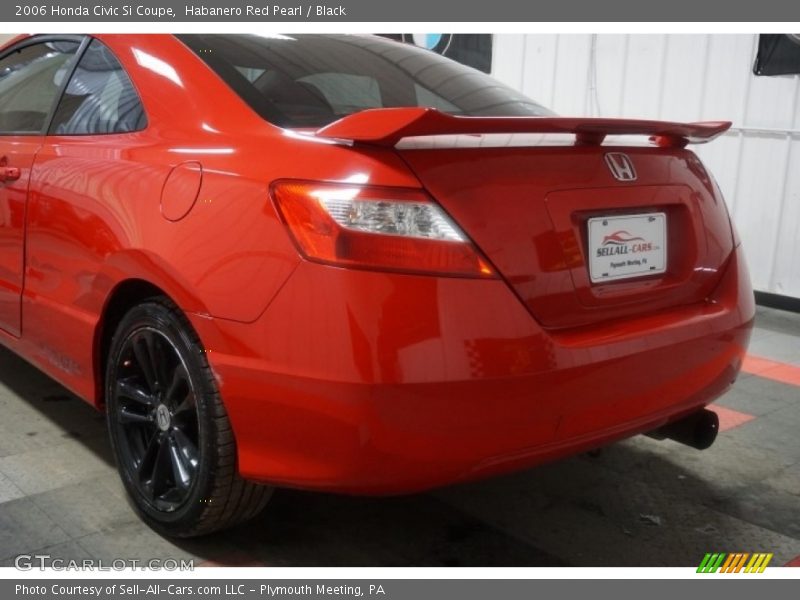 Habanero Red Pearl / Black 2006 Honda Civic Si Coupe