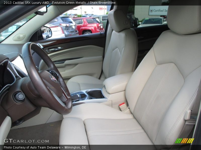 Evolution Green Metallic / Shale/Brownstone 2013 Cadillac SRX Luxury AWD