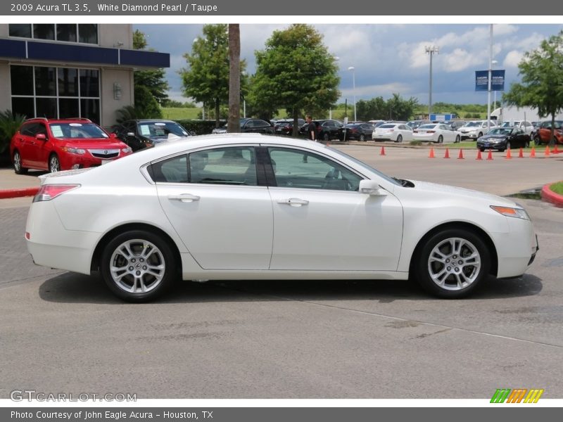 White Diamond Pearl / Taupe 2009 Acura TL 3.5