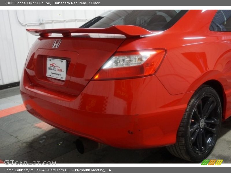 Habanero Red Pearl / Black 2006 Honda Civic Si Coupe