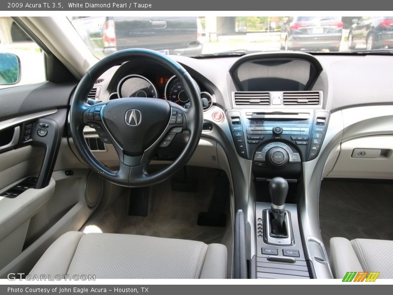 White Diamond Pearl / Taupe 2009 Acura TL 3.5