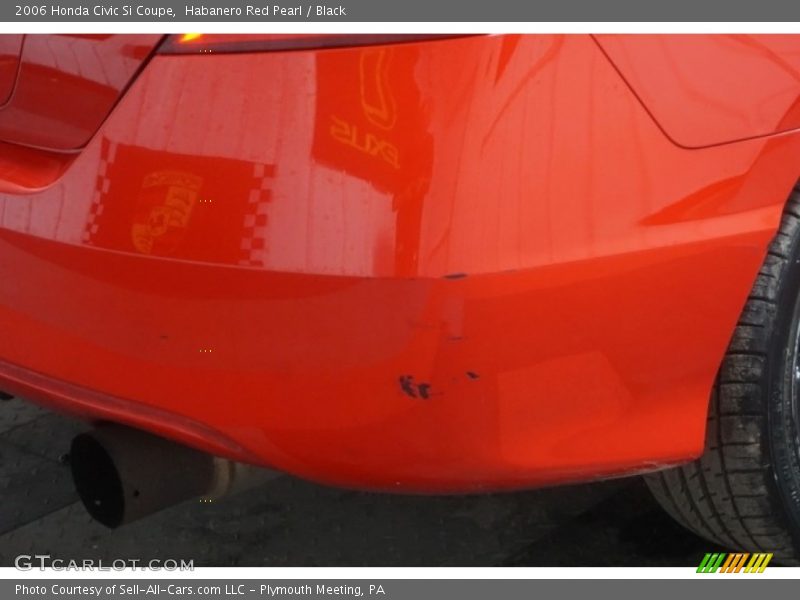 Habanero Red Pearl / Black 2006 Honda Civic Si Coupe