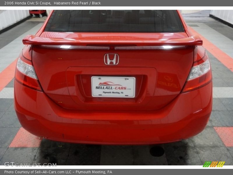 Habanero Red Pearl / Black 2006 Honda Civic Si Coupe