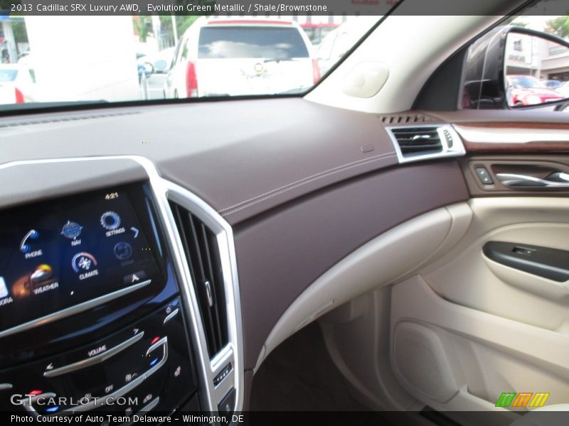 Evolution Green Metallic / Shale/Brownstone 2013 Cadillac SRX Luxury AWD