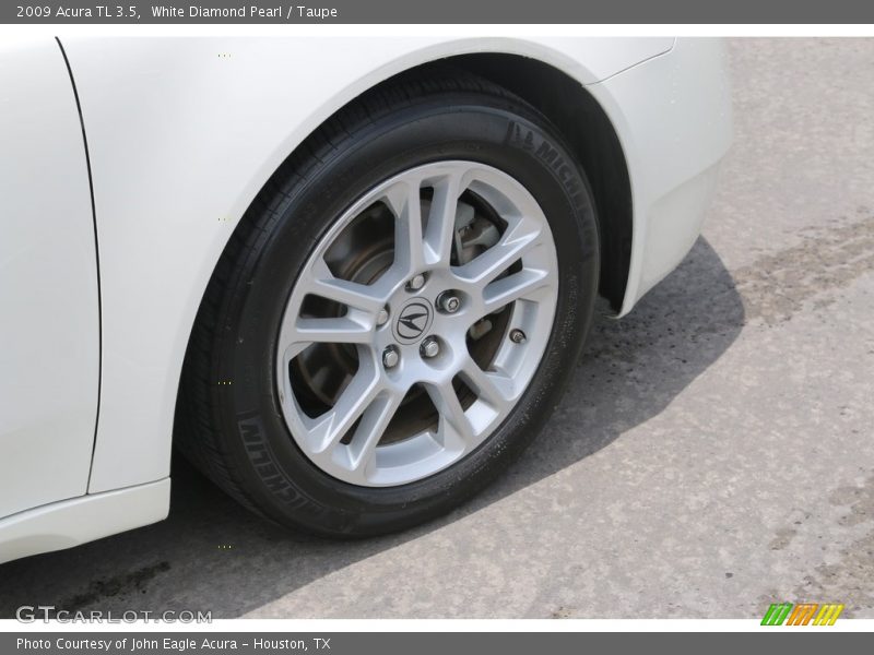 White Diamond Pearl / Taupe 2009 Acura TL 3.5