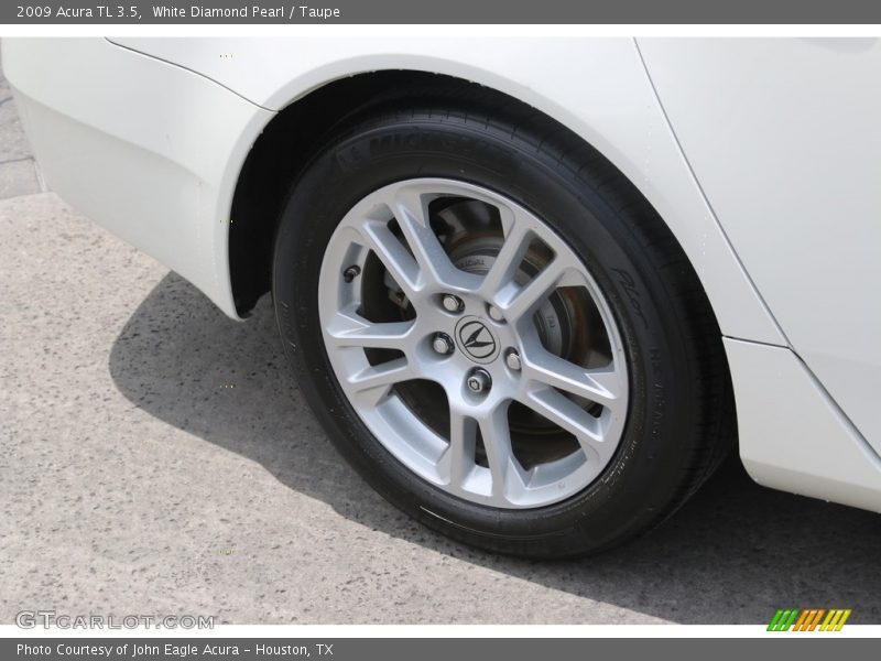 White Diamond Pearl / Taupe 2009 Acura TL 3.5