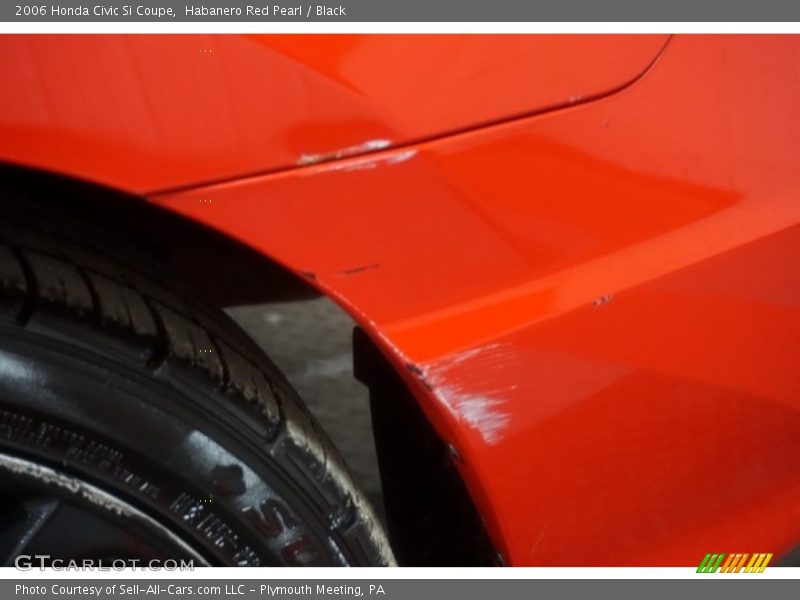 Habanero Red Pearl / Black 2006 Honda Civic Si Coupe