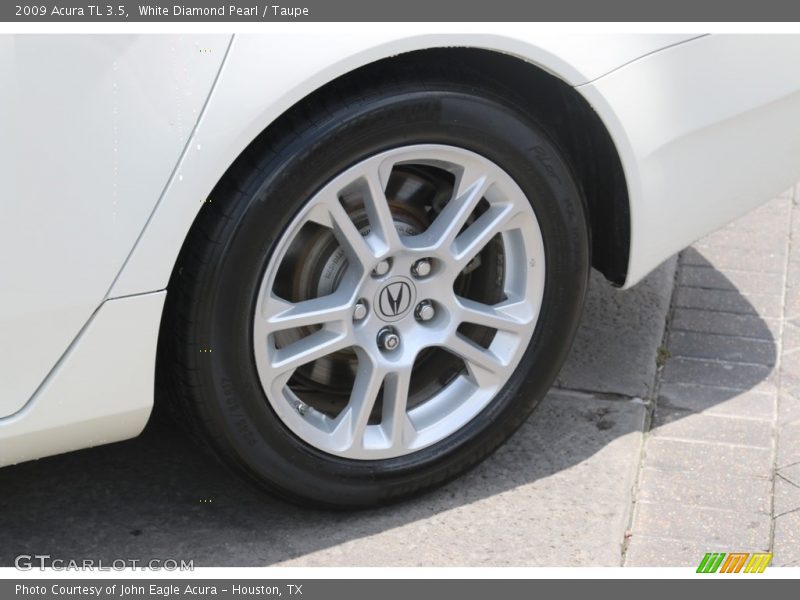 White Diamond Pearl / Taupe 2009 Acura TL 3.5