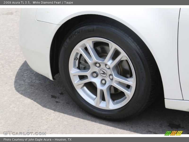 White Diamond Pearl / Taupe 2009 Acura TL 3.5