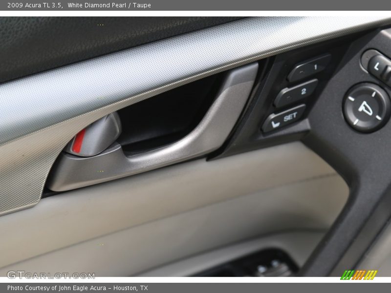 White Diamond Pearl / Taupe 2009 Acura TL 3.5