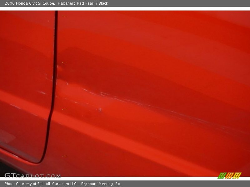 Habanero Red Pearl / Black 2006 Honda Civic Si Coupe