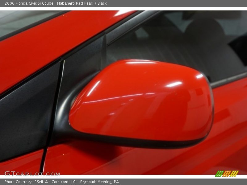 Habanero Red Pearl / Black 2006 Honda Civic Si Coupe