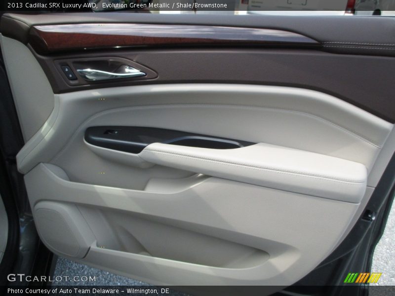 Evolution Green Metallic / Shale/Brownstone 2013 Cadillac SRX Luxury AWD