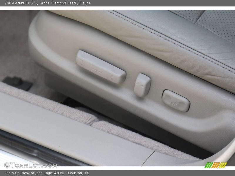 White Diamond Pearl / Taupe 2009 Acura TL 3.5