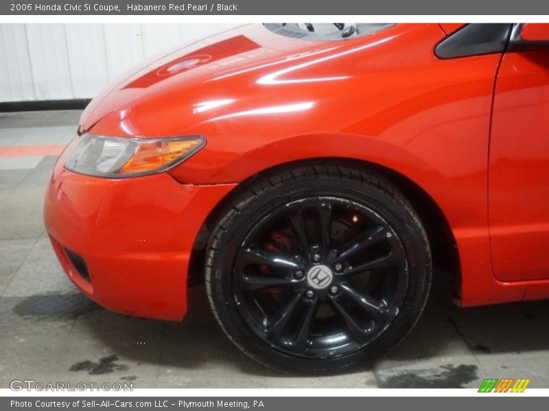 Habanero Red Pearl / Black 2006 Honda Civic Si Coupe