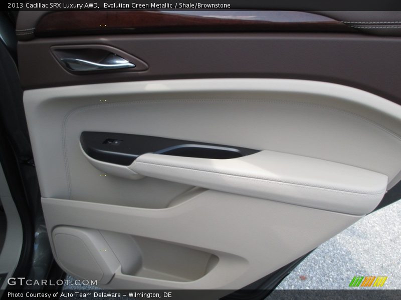 Evolution Green Metallic / Shale/Brownstone 2013 Cadillac SRX Luxury AWD
