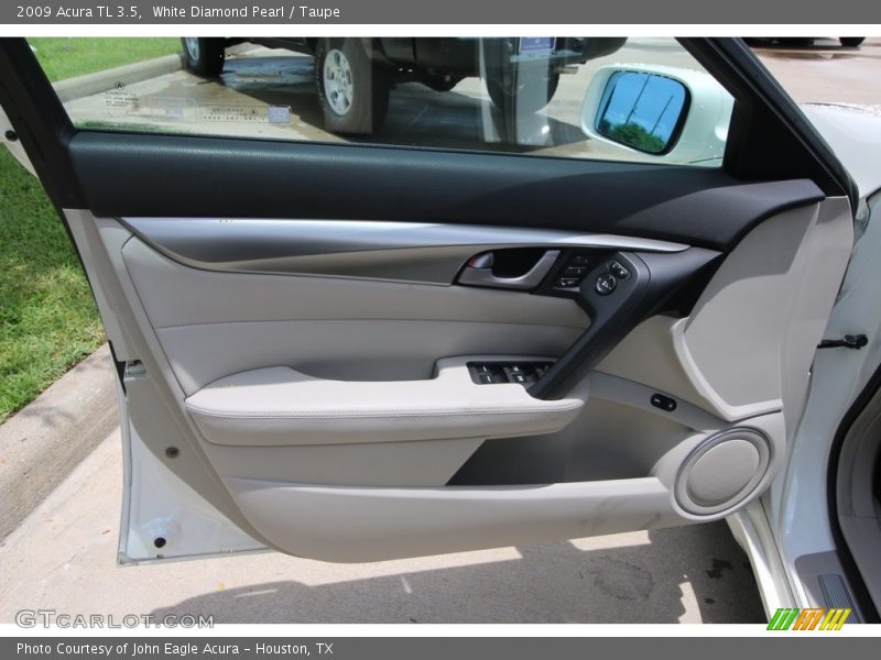 White Diamond Pearl / Taupe 2009 Acura TL 3.5