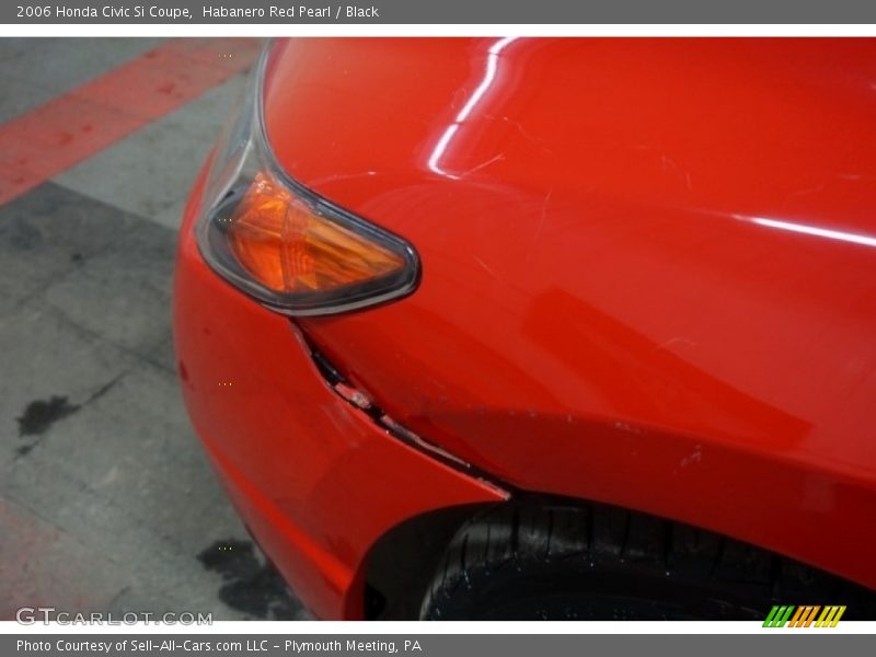 Habanero Red Pearl / Black 2006 Honda Civic Si Coupe
