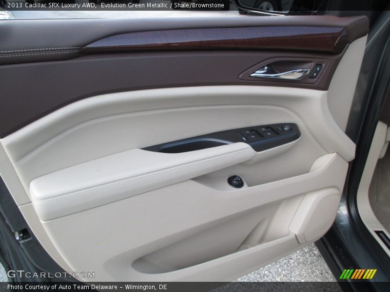 Evolution Green Metallic / Shale/Brownstone 2013 Cadillac SRX Luxury AWD