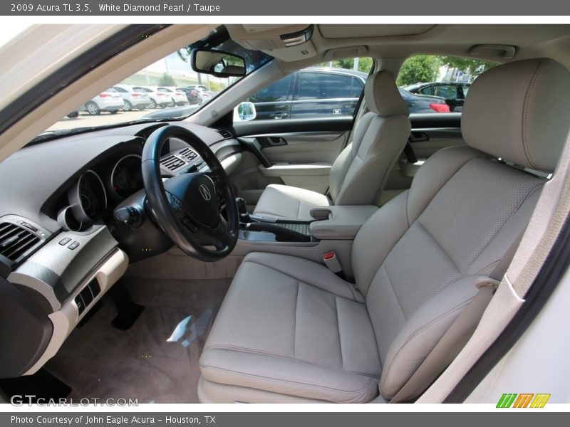 White Diamond Pearl / Taupe 2009 Acura TL 3.5