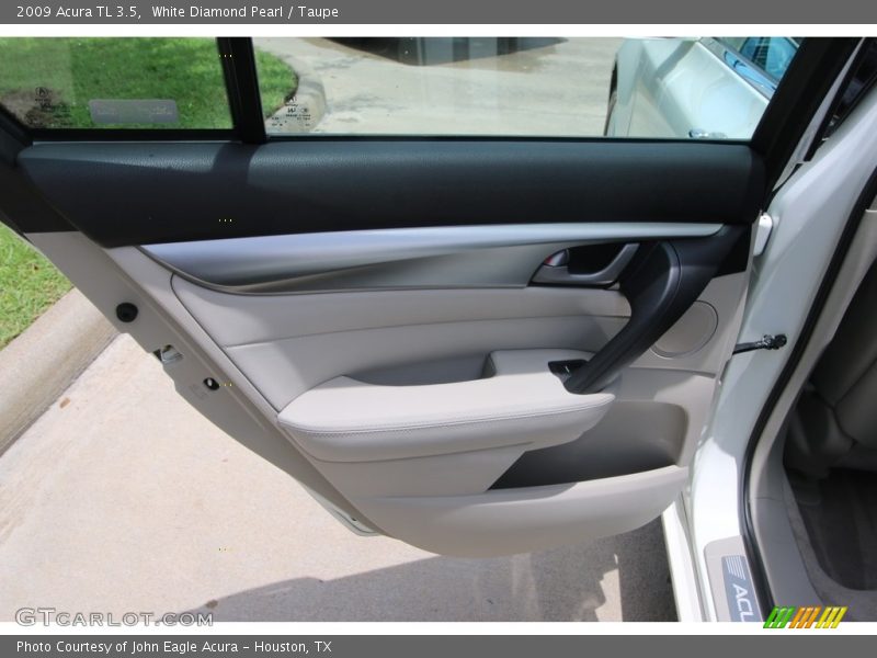 White Diamond Pearl / Taupe 2009 Acura TL 3.5