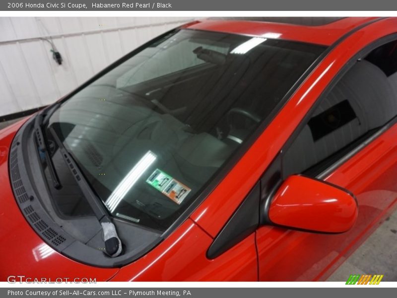 Habanero Red Pearl / Black 2006 Honda Civic Si Coupe
