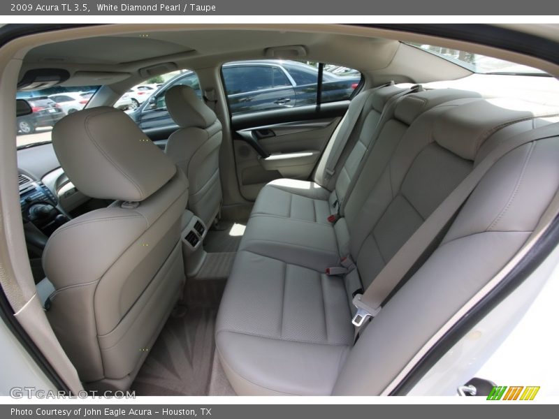 White Diamond Pearl / Taupe 2009 Acura TL 3.5