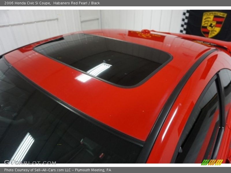 Habanero Red Pearl / Black 2006 Honda Civic Si Coupe