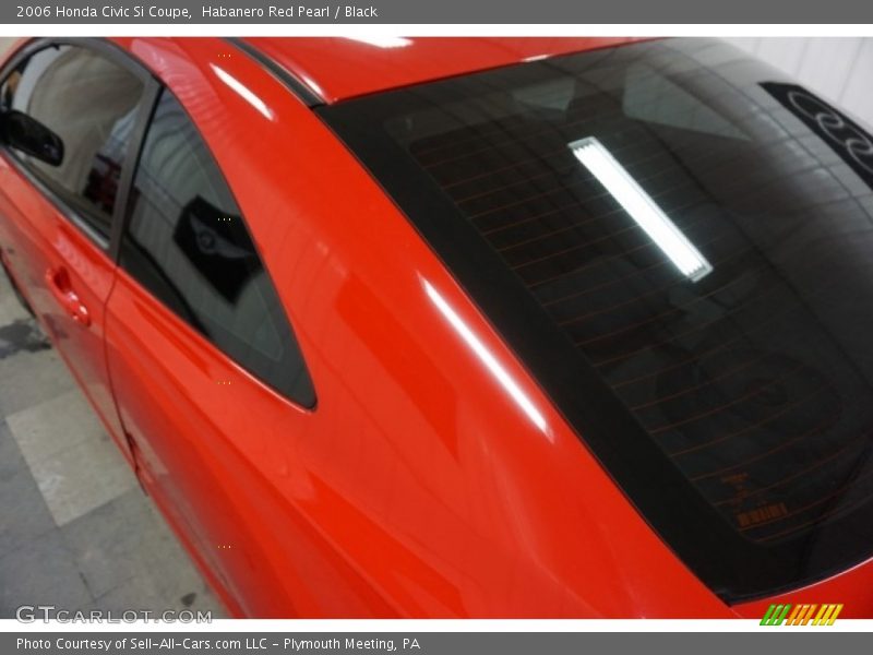 Habanero Red Pearl / Black 2006 Honda Civic Si Coupe