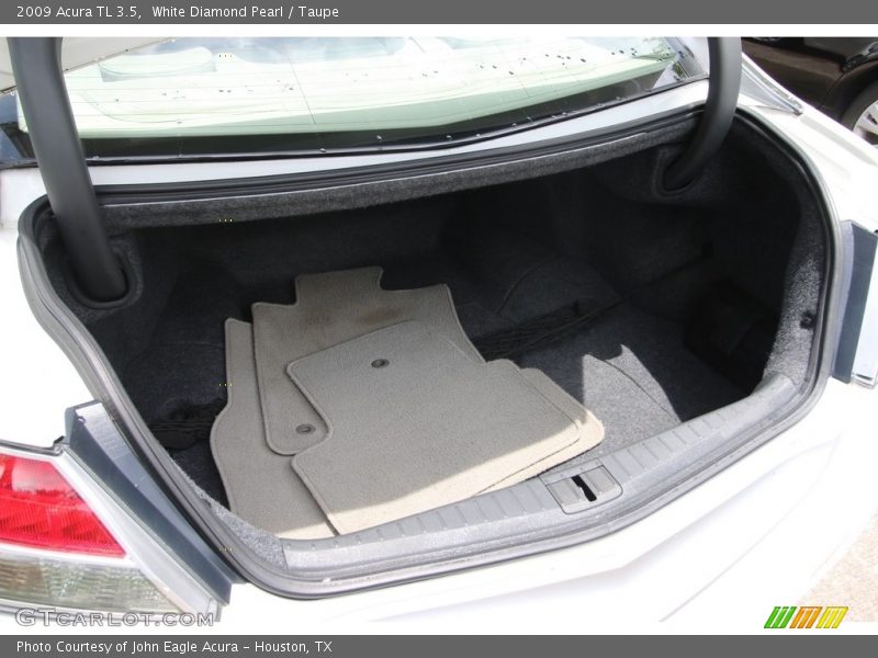 White Diamond Pearl / Taupe 2009 Acura TL 3.5