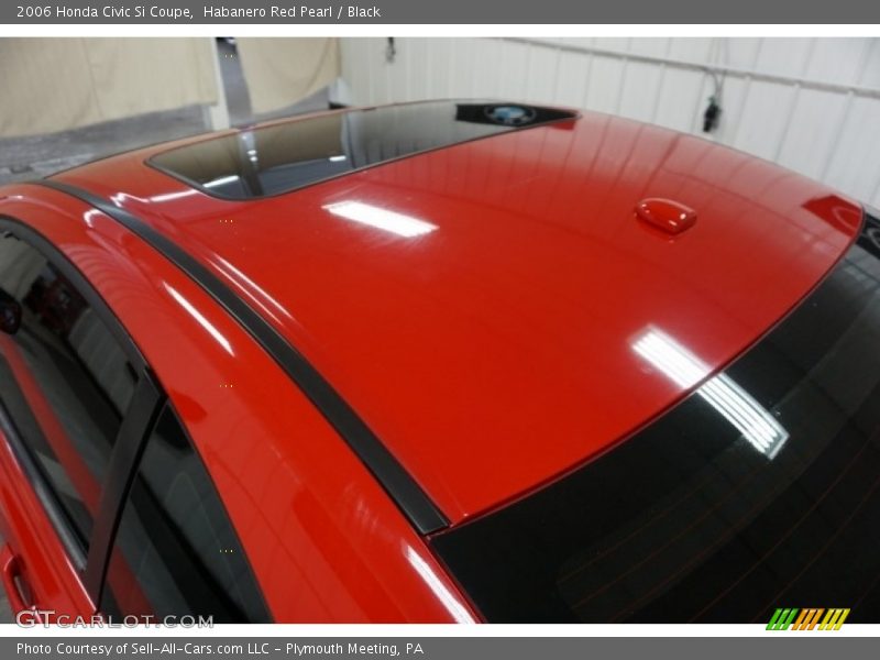 Habanero Red Pearl / Black 2006 Honda Civic Si Coupe