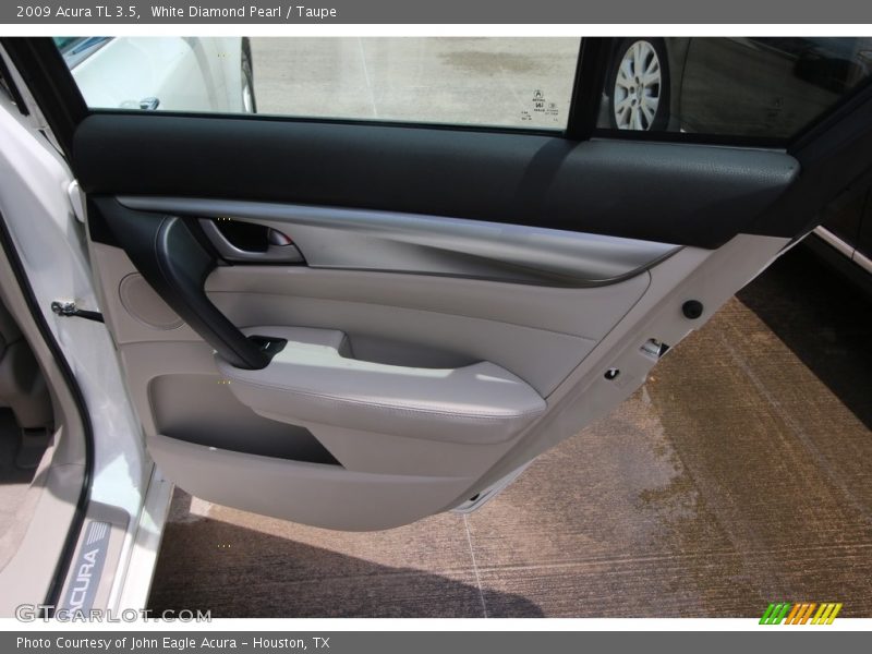 White Diamond Pearl / Taupe 2009 Acura TL 3.5