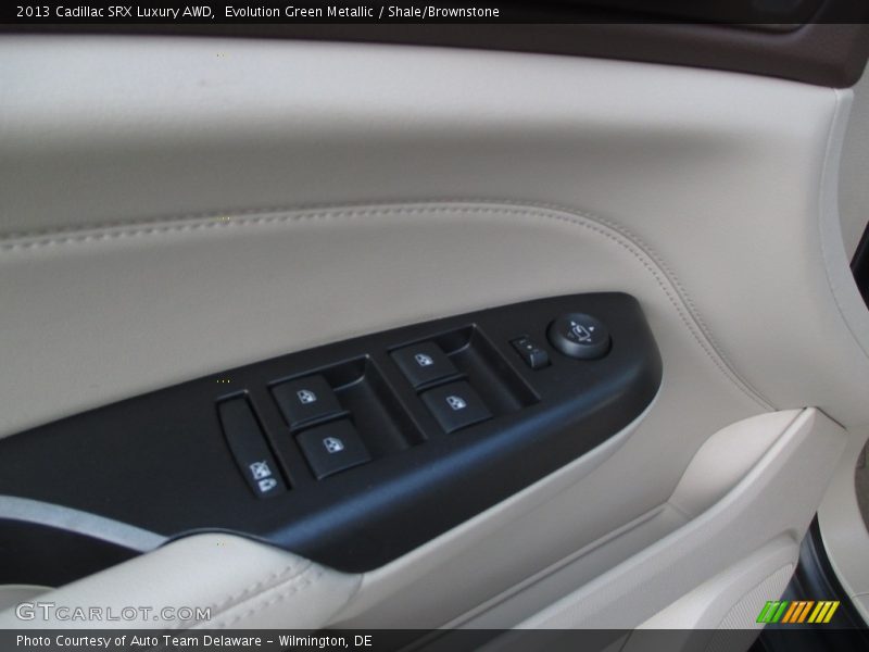 Evolution Green Metallic / Shale/Brownstone 2013 Cadillac SRX Luxury AWD