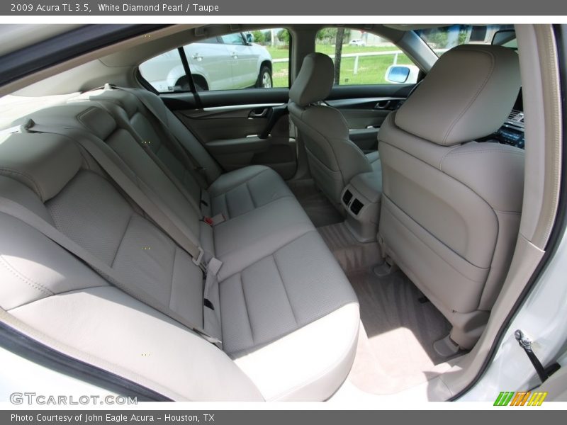 White Diamond Pearl / Taupe 2009 Acura TL 3.5