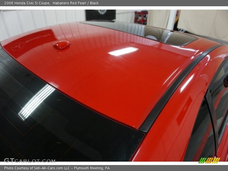 Habanero Red Pearl / Black 2006 Honda Civic Si Coupe